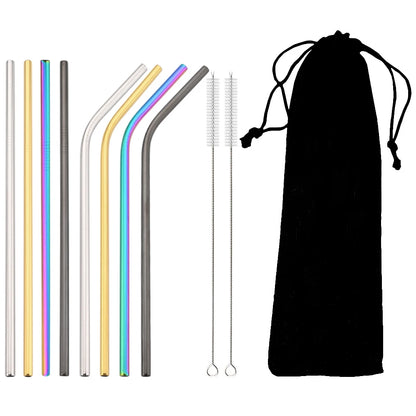 Colorful Stainless Steel Straw Set
