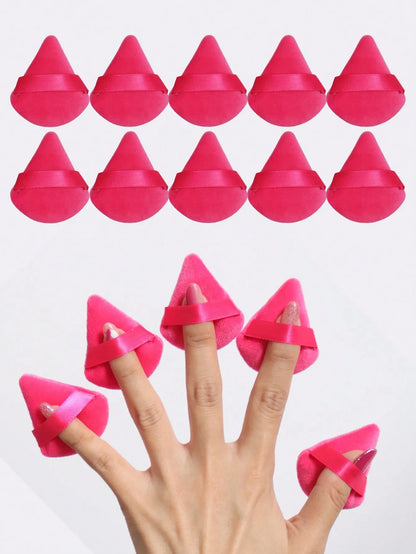 10pcs Triangle Shape Powder Puffs