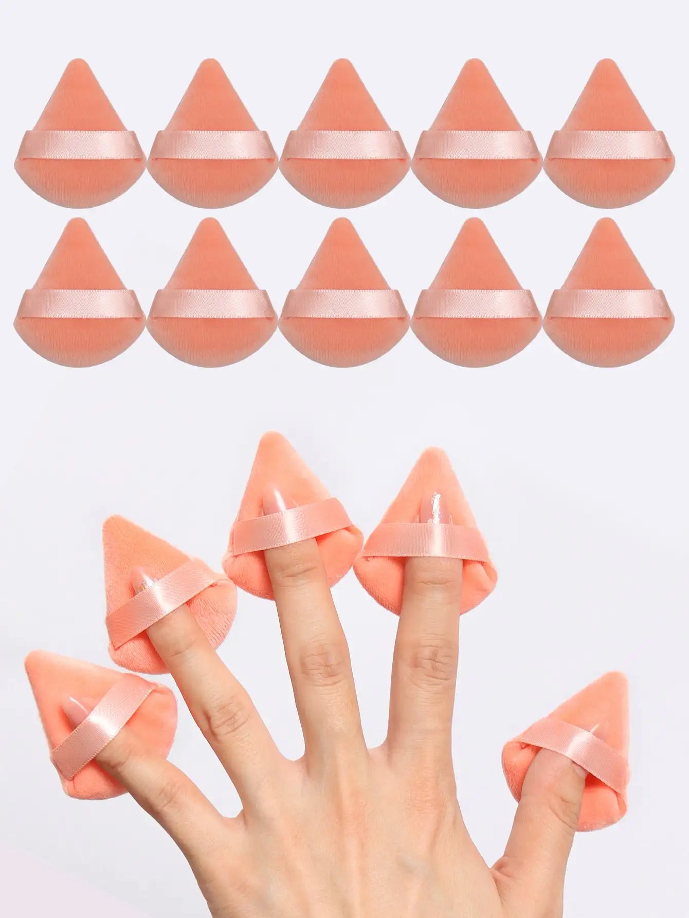 10pcs Triangle Shape Powder Puffs