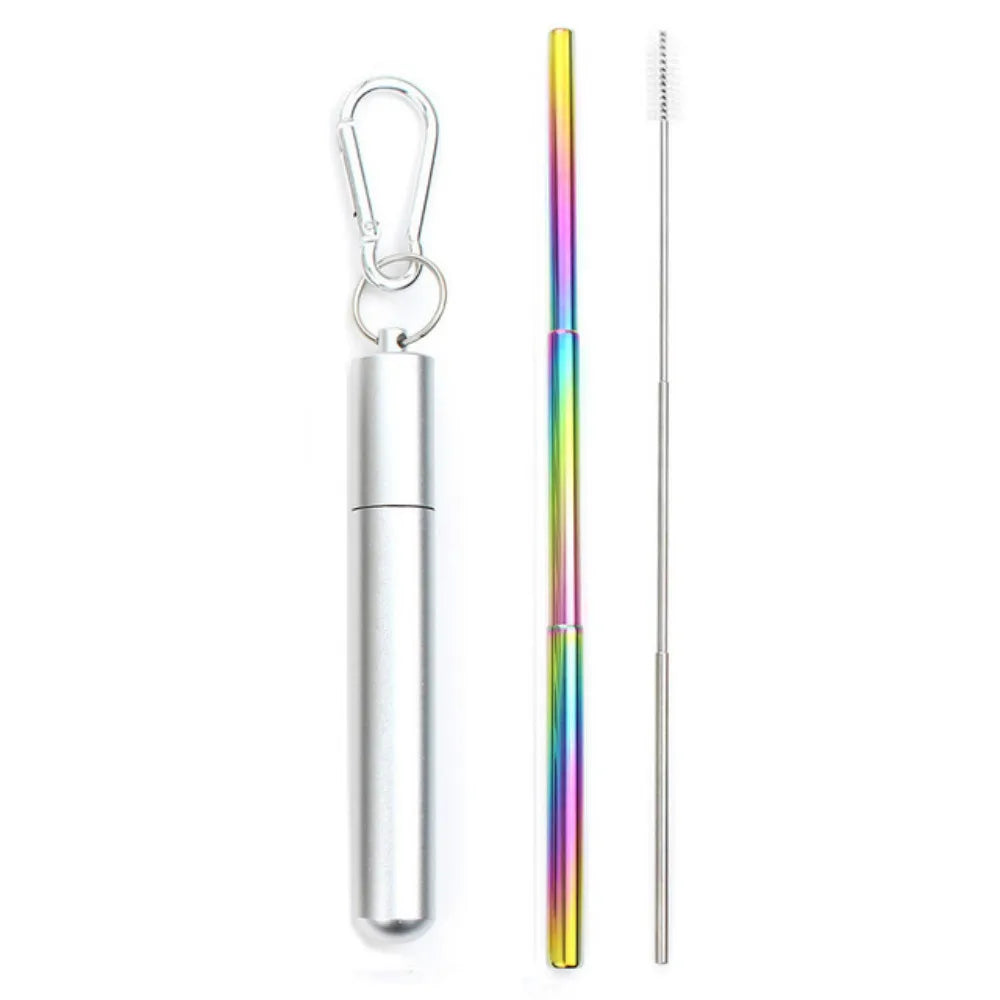 Portable Telescopic Straw Set