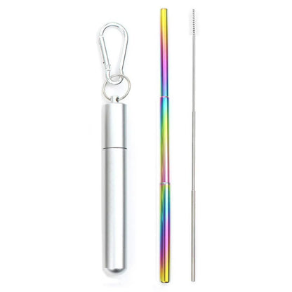 Portable Telescopic Straw Set