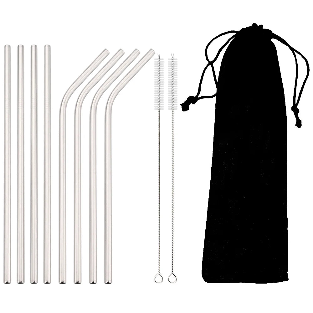 Colorful Stainless Steel Straw Set