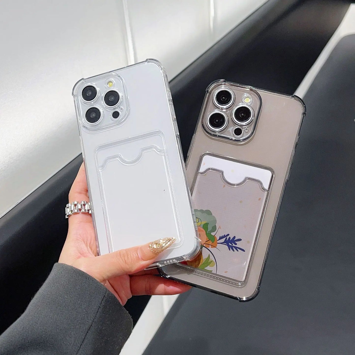 Transparent Card Silicone Case