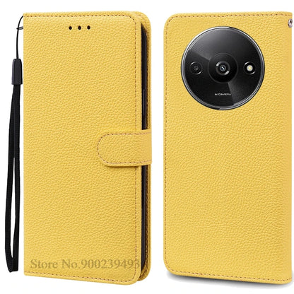 Redmi A3 Leather Wallet Phone Case