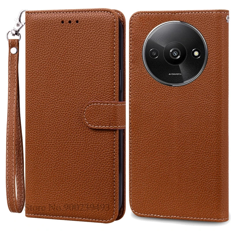 Redmi A3 Leather Wallet Phone Case