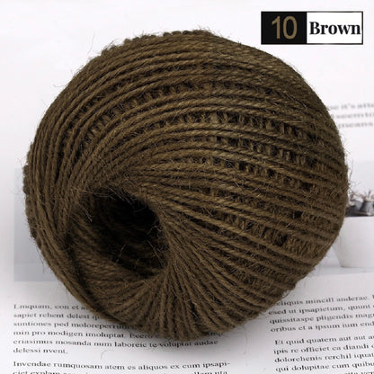50M/Roll Colorful Natural Jute Rope