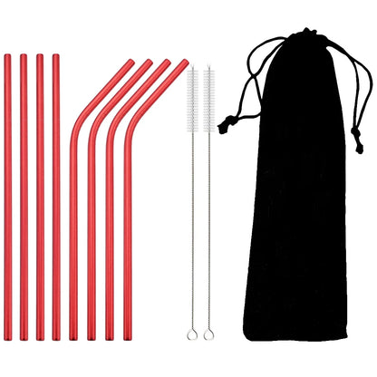 Colorful Stainless Steel Straw Set