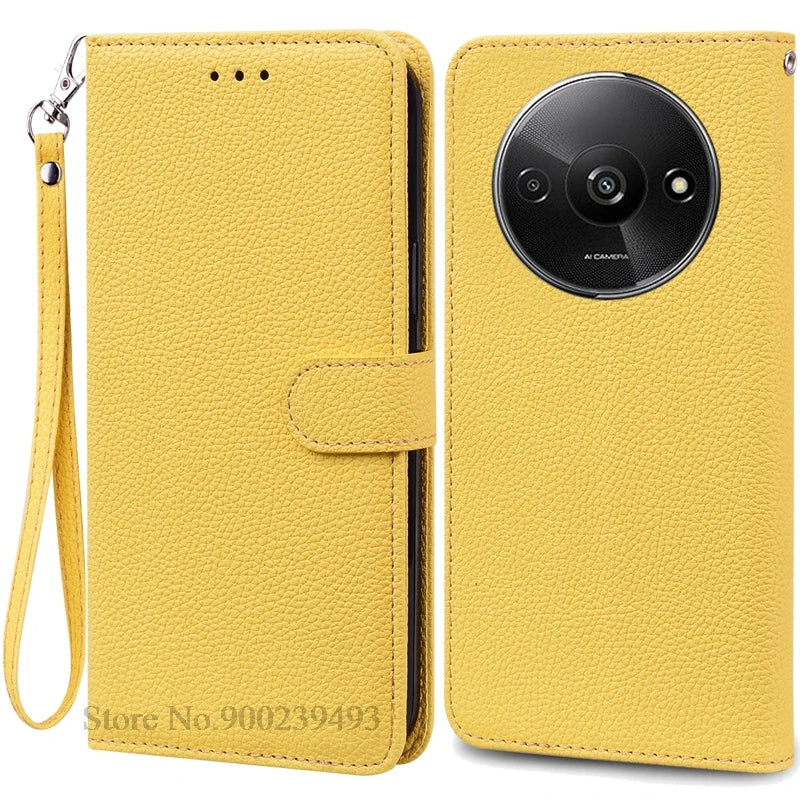Redmi A3 Leather Wallet Phone Case
