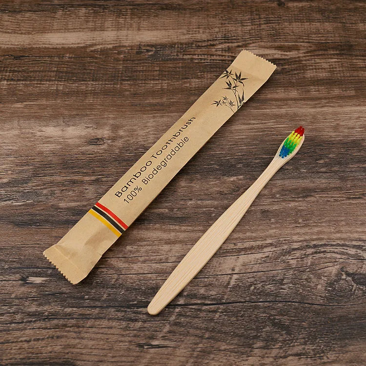 30-Pack Bamboo Soft Toothbrushes – Eco-Friendly & Reusable