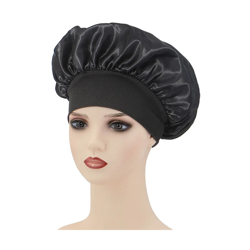 Wide Brim Night Bonnet