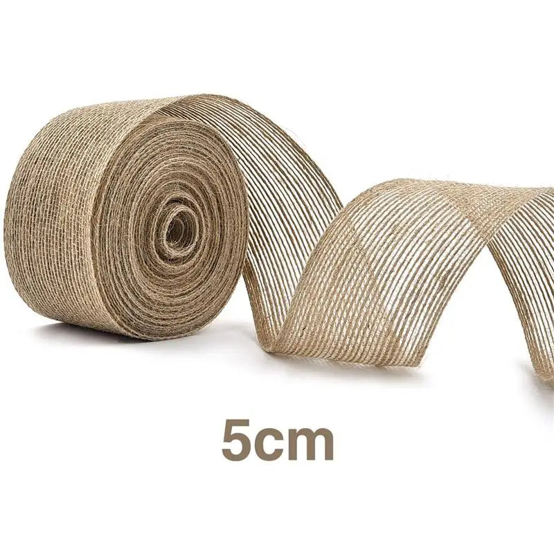Yellow Jute Burlap Ribbon Roll