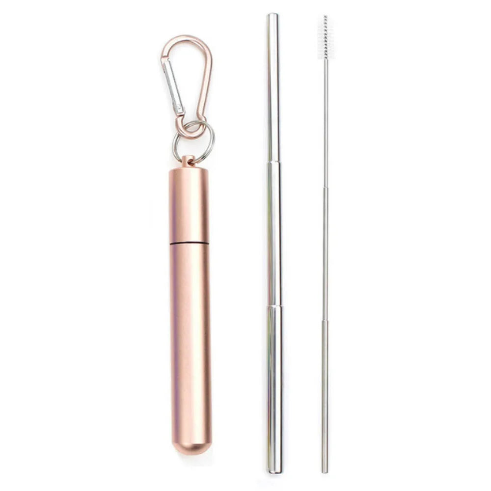 Portable Telescopic Straw Set