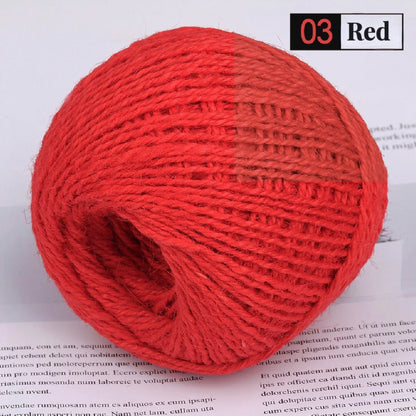 50M/Roll Colorful Natural Jute Rope