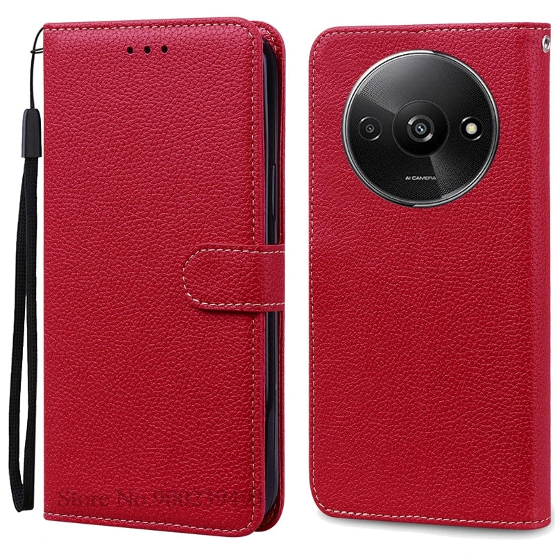 Redmi A3 Leather Wallet Phone Case