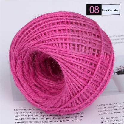 50M/Roll Colorful Natural Jute Rope