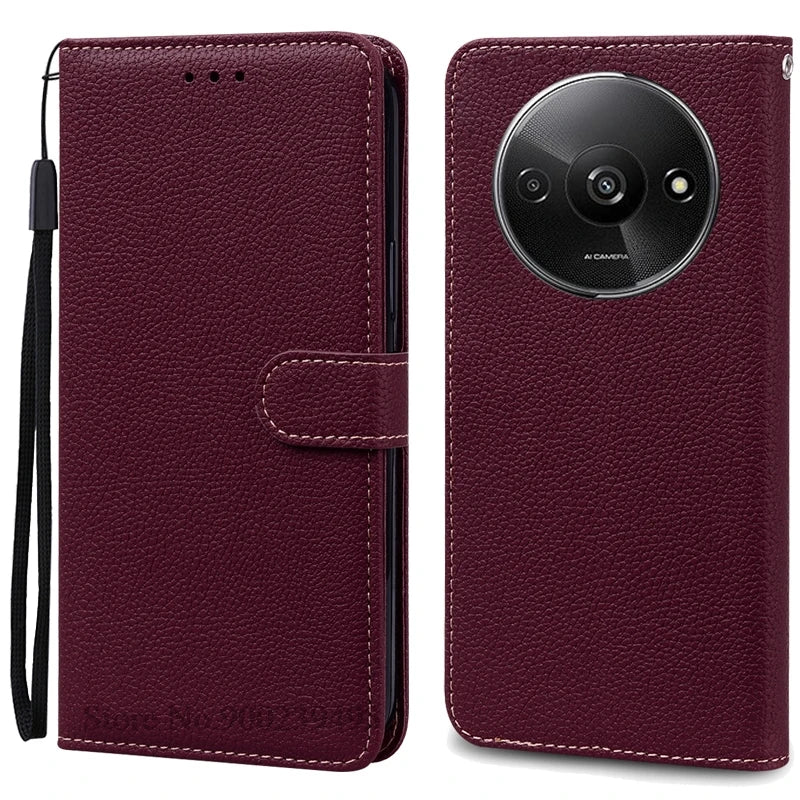 Redmi A3 Leather Wallet Phone Case