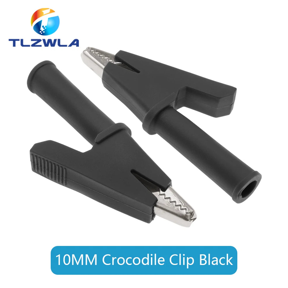 5PCS Copper Alligator Clips, 4mm Jack