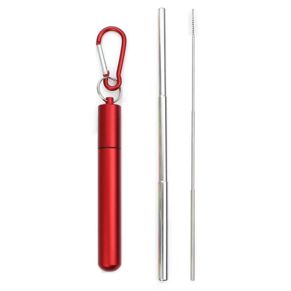 Portable Telescopic Straw Set
