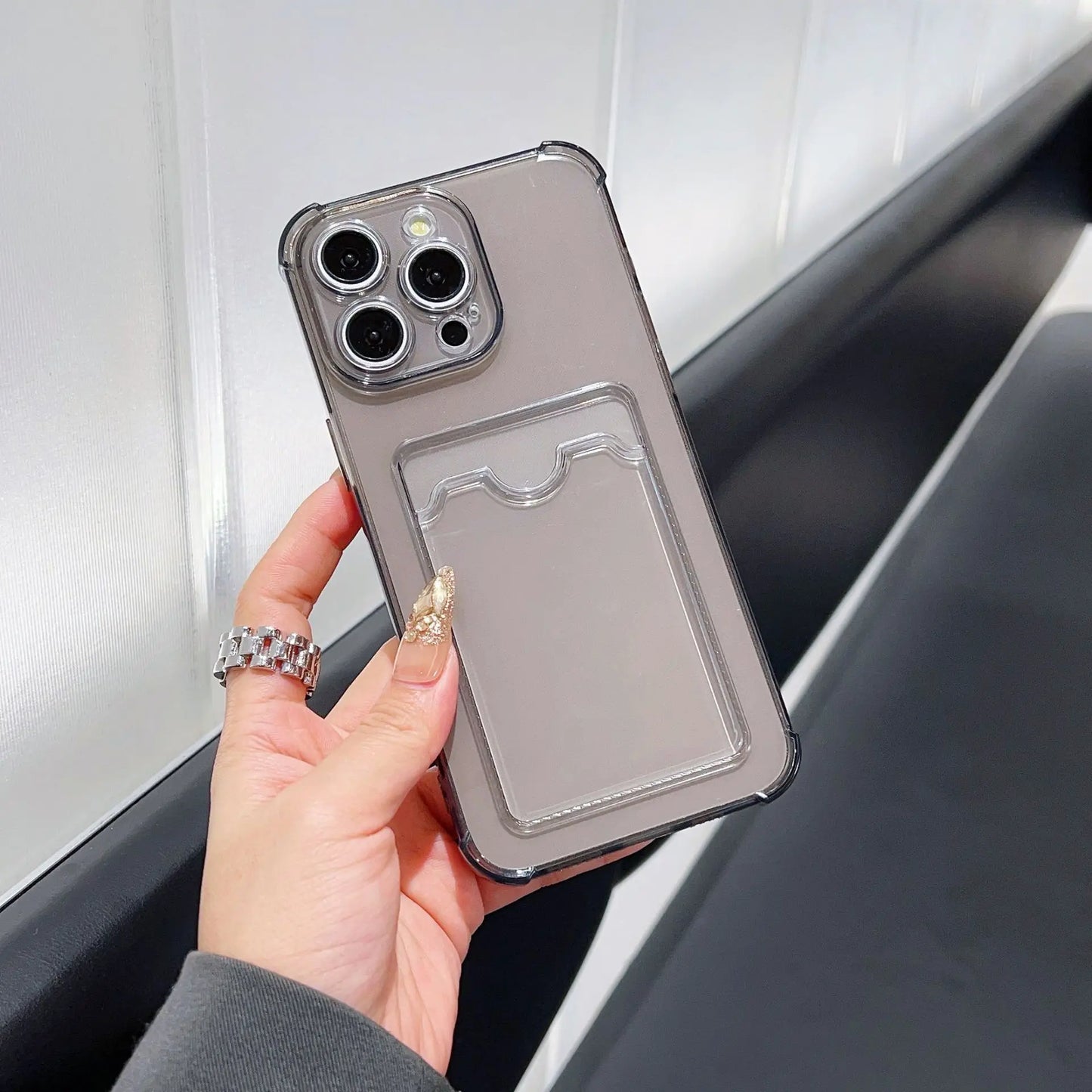 Transparent Card Silicone Case