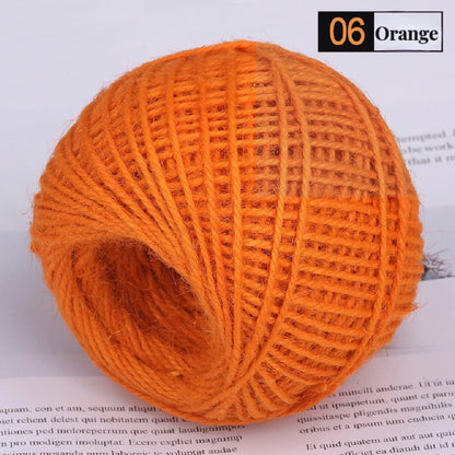 50M/Roll Colorful Natural Jute Rope