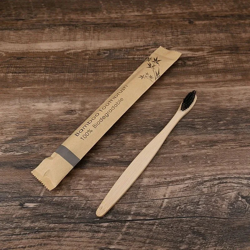 30-Pack Bamboo Soft Toothbrushes – Eco-Friendly & Reusable